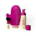 Coco & Eve Self Tanner Foam Bundle - Dark Streak-Free Tanning Mousse with Mitt & Kabuki Brush | Vegan & Cruelty-Free