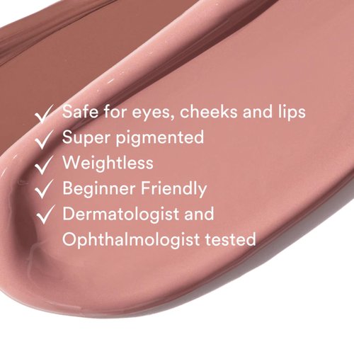 Gen See Mixed Media Matte Liquid Eyeshadow, Shroom – Weightless Long Lasting Matte Eye Color, High Pigment Multi-Use Makeup for Eyes Cheeks Lips, Vegan Cruelty-Free, Made in Italy