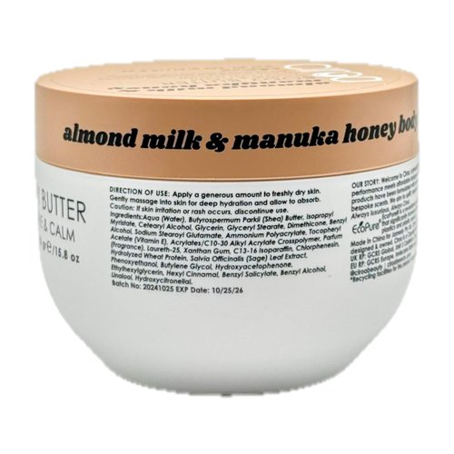 Ciroa Almond Milk & Manuka Honey Body Butter Soothe & Calm 15.8 oz