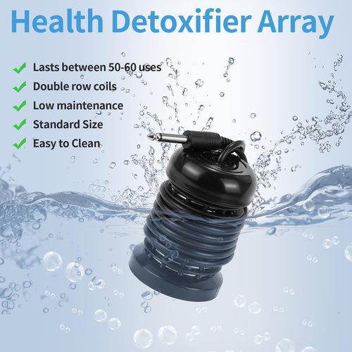 2 Pack Arrays for Ionic Detox Foot Bath, Foot Detox Arrays, Stainless Steel Arrays for Ionic Foot Detox Machine Black