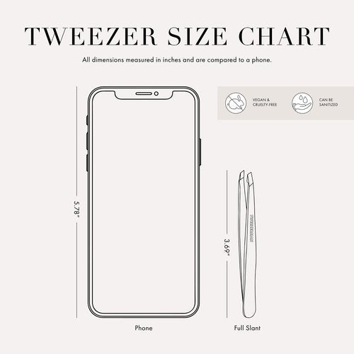 Tweezerman Exclusive Dusty Rose Slant Tweezer - Hair Removal Tweezers, Stainless Steel