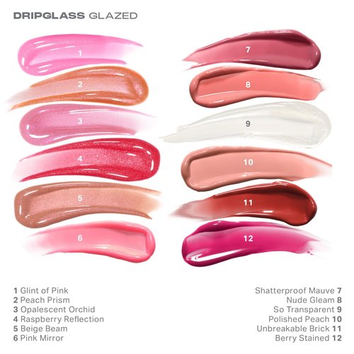 MORPHE Dripglass High Shine Lip Gloss - Non-Sticky, Glass-Like Shine - Infused With Squalane & Vitamin E - Shatterproof Mauve (0.13 Fl Oz)