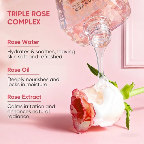 Rose Elixir Body Wash - Moisturizing Shower Gel with Triple Rose Formula | Hydrating 7 oz