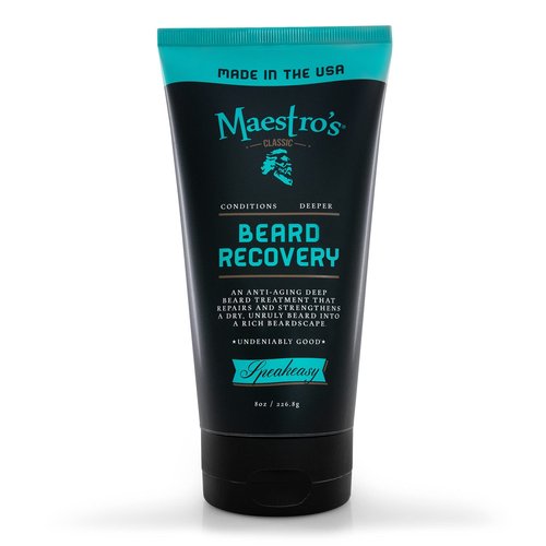 Maestro's Classic Beard Recovery Tube – Mark of a Man Blend | Beard Moisturizer for All Hair Types | Hydrating, Soothing & Softening Beard Conditioner for Men, 8 Ounce