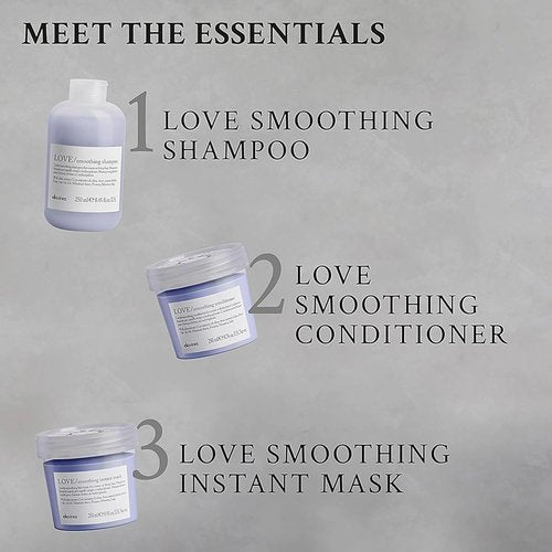Davines LOVE Smoothing Perfector Serum - Anti-Frizz Thermal Leave-On for Wavy, Coarse Hair | 5.07 Fl Oz