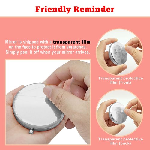 Gevody Bonus Daughter Gifts - Folding Makeup Mirror for Stepdaughter, Adopted Daughter or Mom's Gift - Perfect for Birthdays, Christmas or Graduation
