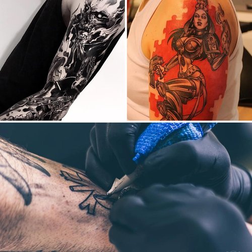 AYCOS 1oz Tattoo Ink - Black Red Tattoo Ink - Ink Set A Classic Combination of Black and Red - Suitable for Professional Tattoos and Artist