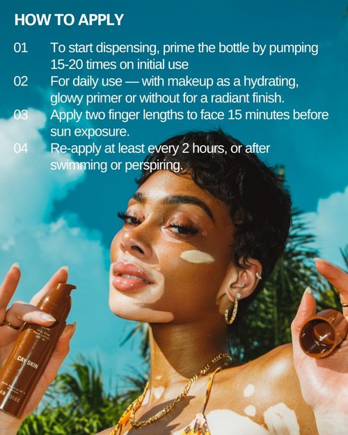 Cay Skin Isle Glow Face Moisturizer SPF 45 – Illuminating Moisturizer, Broad Spectrum Sunscreen + Makeup Primer – Lightweight, Pearlescent Formula with Radiant Finish for All Skin Types – 2-Pk, 1.5 oz