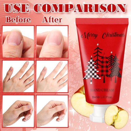 Heigble 30 Pcs Holiday Hand Cream Bulk Winter Gifts for Women Christmas Party Favors Mini Hand Lotion Set 1.1 Fl oz Travel Size for Dry Skin Women Mom Coworkers(Tree)