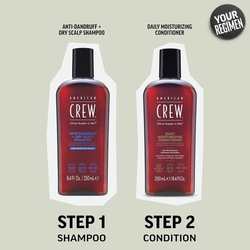 American Crew Anti-Dandruff Shampoo - Citrus Mint Scent for Men, 8.4 Fl Oz | Soothes Dry Scalp