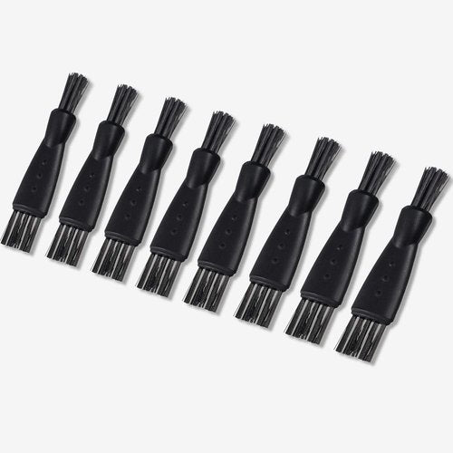 Patelai Electric Shaver Cleaning Brush Set - 8 Double-Sided Nylon Bristle Brushes for Razors & Clippers | Black