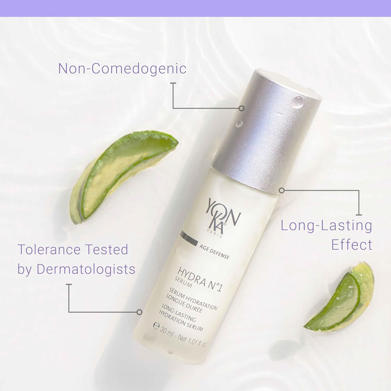 Yon-Ka Hydra N°1 Serum - Hydrating Anti-Aging Face Serum with Hyaluronic Acid & Aloe Vera | 30 ml