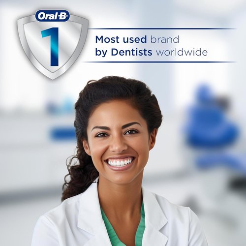 Oral-B iO3 Rechargeable Electric Toothbrush - Deep Clean with 3 Modes & Visual Pressure Sensor | Azalea Pink, 2 Brush Heads & Travel Case