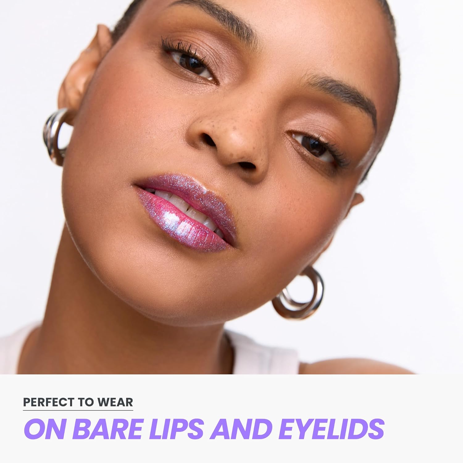 Wonderskin Lip Gloss - Hydrating High Shine Finish with Blue Glitter | Perfect for Stunning Lips