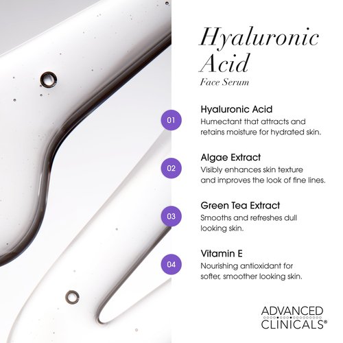 Advanced Clinicals 3 Pack Face Serum Essentials Set | Brightening Vitamin C, Firming Retinol, & Hydrating Hyaluronic Acid Serum Gift Box | Travel Size Gift For Women | Anti Aging Skin Care Products