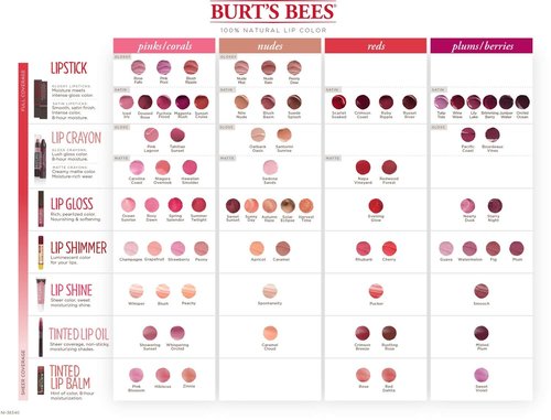 Burt's Bees Lip Shimmer - 100% Natural Moisturizer in Guava Flavor | 1 Tube