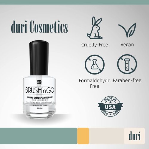 duri Brush’n Go Dry and Shine Speedy Top Coat (Brush'N Go (Pack of 2))