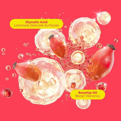Matrix Glow Mania Super Gloss Mask - Protects Shine with Glycolic Acid & Rosehip Oil | For Dull & Color-Treated Hair