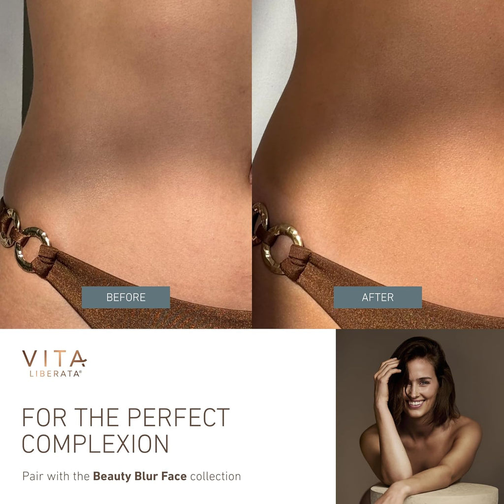 VITA LIBERATA Everyday Body Blur Drops - Medium 1.59 Fl Oz | Water-Resistant Body Makeup for Matte Finish
