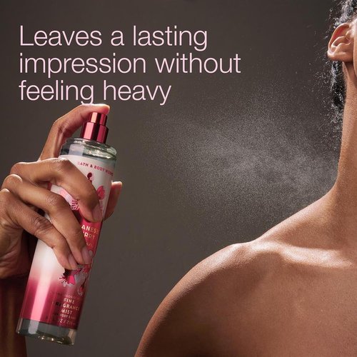 Bath & Body Works Japanese Cherry Blossom Mist | Long-Lasting Floral Body Spray for Women, 8 fl oz - 2 Pack