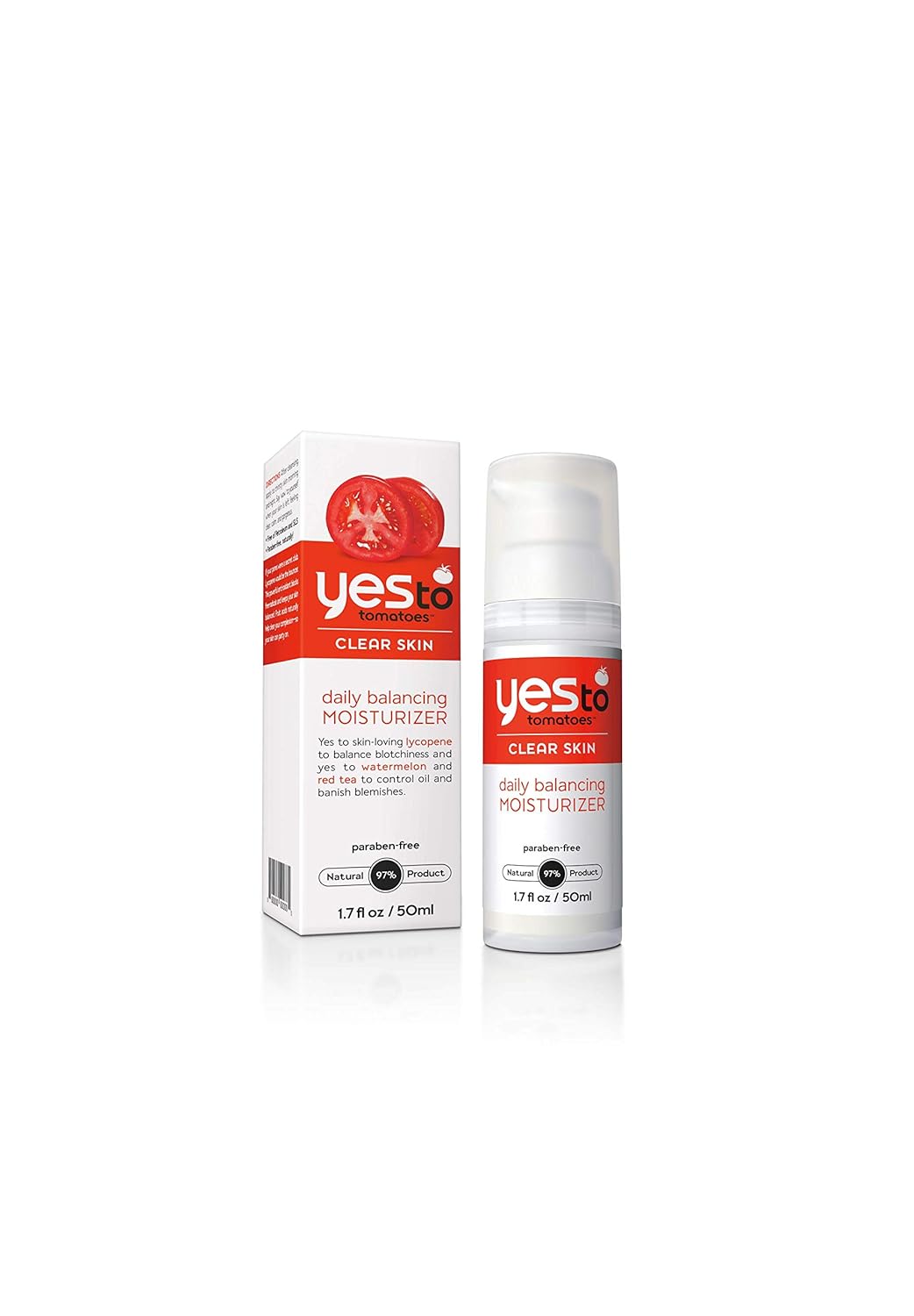 Yes To Tomatoes Daily Balancing Moisturizer - Blemish-Fighting & Enlightening Formula | 1.7 Fl Oz