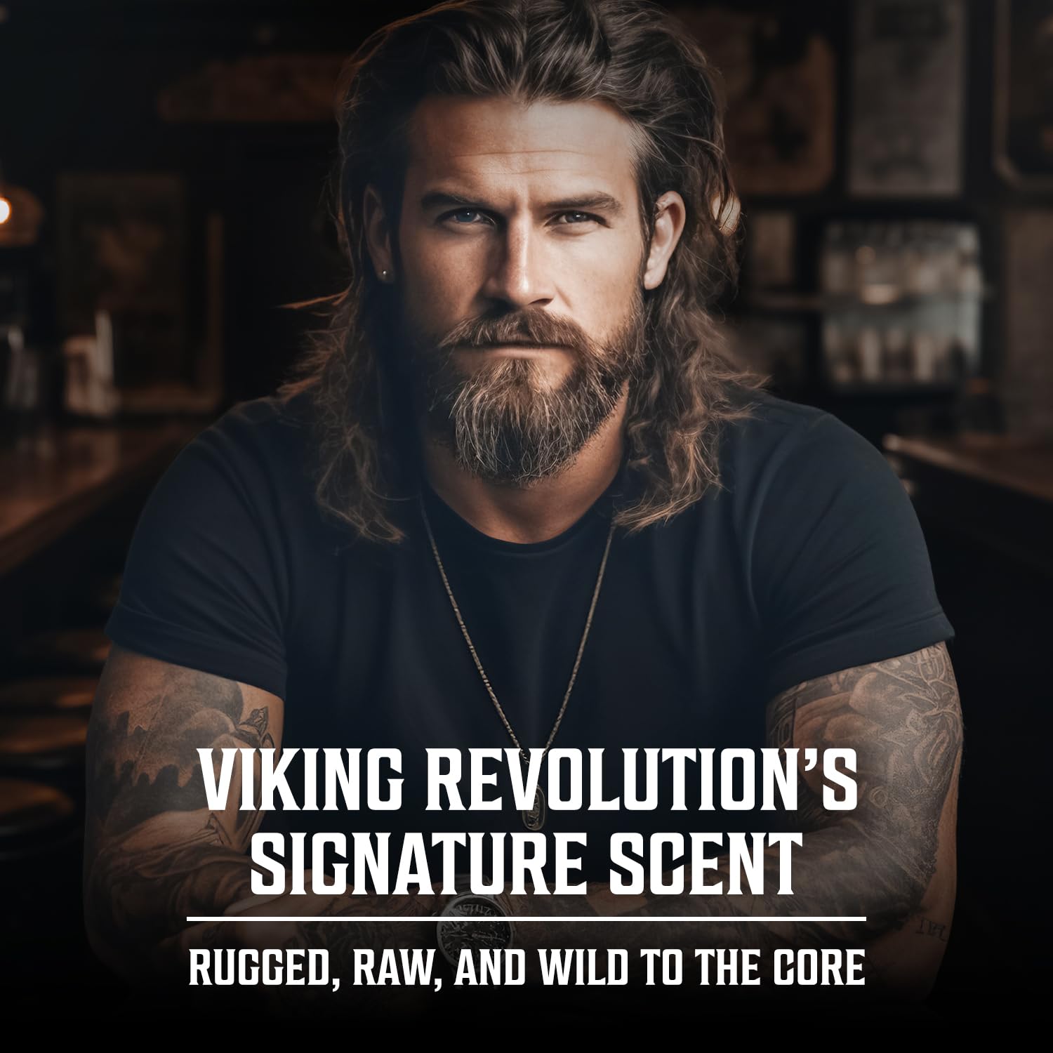 Viking Revolution Sandalwood Cologne for Men | Woody Eau de Parfum with Cedar & Vanilla - 3.5 Fl Oz