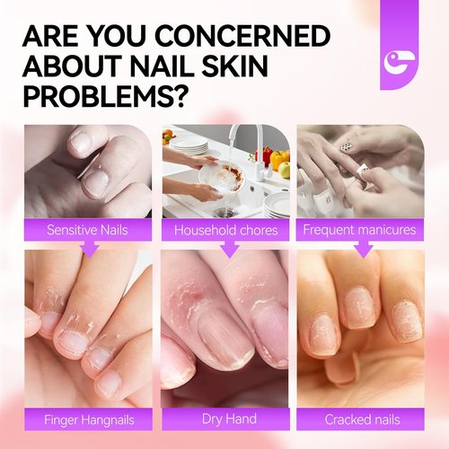 Gelike Cuticle Cream - Organic Moisturizer for Dry, Damaged Cuticles | Professional Nail Repair Balm - Peach Scent