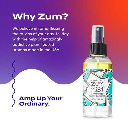 Indigo Wild Zum Mist Room & Body Spray - Lavender-Mint Aromatherapy Spray - 4 Fl Oz Natural Mist