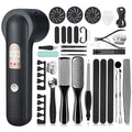 Electric Callus Remover with Dander Vacuum for Feet, Portable 36 in 1 Pedicure Kit Foot File Callus Remover, Waterproof Rechargeable Foot File for Foot Care with 3 Heads&LCD Display