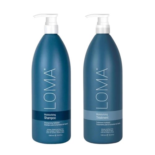 Loma Hair Care Moisturizing Shampoo & Treatment Duo | Nourishing Formula for Soft, Healthy Hair