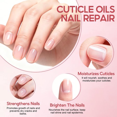 PEACECOLOR 16Pcs Cuticle Oil Pen for Nails Portable Nail Moist Nail Strengthener Nails Care Kit for Treatment Care Nail Softener and Strengthener