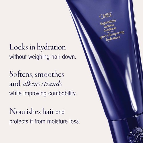 Oribe Supershine Discovery Hair Set - Travel Size Hydrating Shampoo & Conditioner - Softens, Adds Shine & Smooths Frizz (2.5 fl oz & 1.7 fl oz)