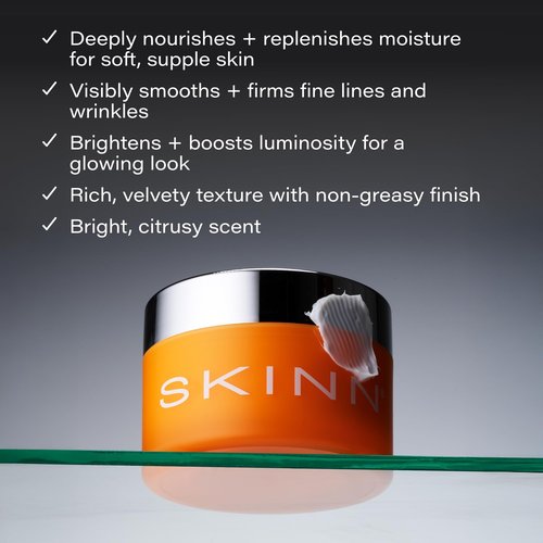 SKINN Anti-Aging Luminous Body Butter for Dry Skin - Long Lasting Ultra Moisturizing Cream for Dryness, Dullness & Rough Skin Texture - Quick-Absorbing & Non-Greasy with Vitamin C & Manuka Honey