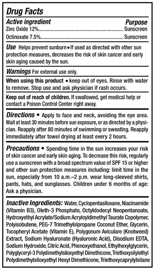 NOVO skin Collagen Boosting Sunscreen + Moisturizer SPF 45 w/ Hyaluronic Acid & Niacinamide. Anti aging. Broad Spectrum UVA / UVB / Blue light. Mineral based Zinc Oxide lotion, Non greasy, Oil-free. No White Cast. 2.0 oz pump