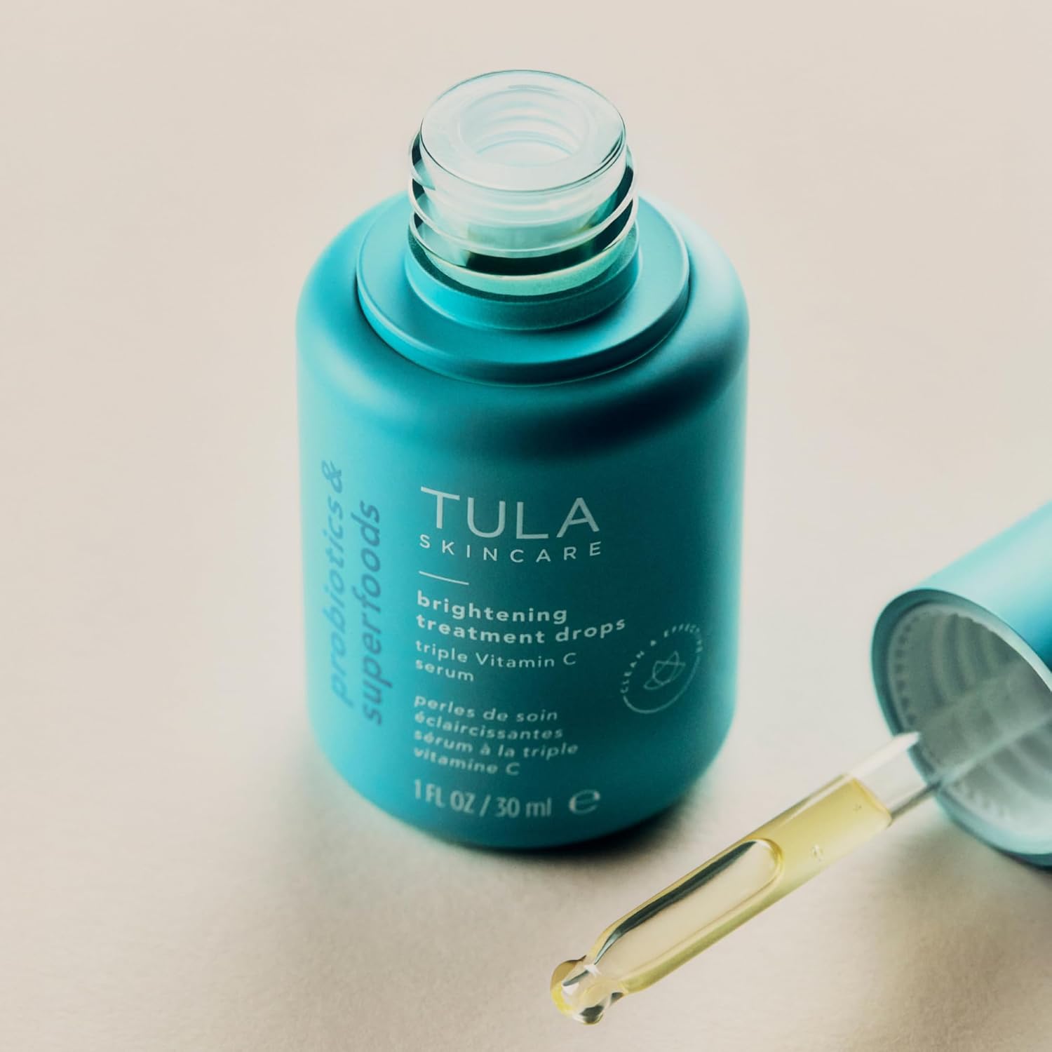 TULA Skincare Vitamin C Serum - Brightening Treatment for Dark Spots & Dullness | 1 FL OZ