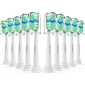 Toptheway Plaque Control Toothbrush Replacement Heads Compatible with Philips Sonicare Replacement Heads, 4100 5100 5300 and Most Click-on Electric Toothbrushes, 10 Pack