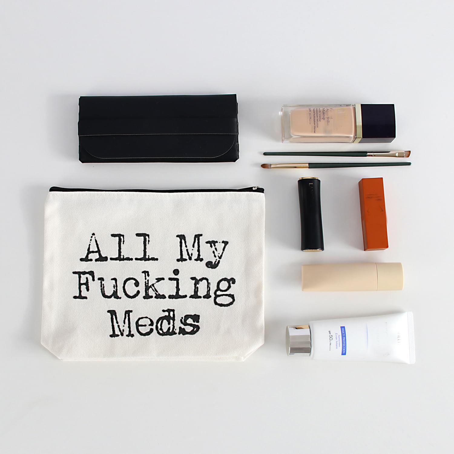 ZUCOLUS Funny Letter Print Travel Medicine Bags Makeup Bag,Nurse Practitioner Gifts for Women,Med Bag For Girl