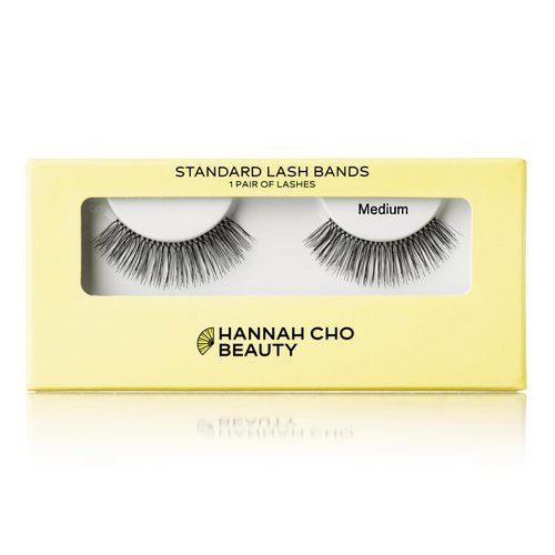 Best Lashes for Hooded Eyes - Weightless, Natural, Strip False Eyelashes - Designed for Hooded Eyelids - Medium Style - Hannah Cho Beauty