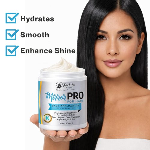 Kachita Spell MirrorPRO Hair Mask - Intensive Deep Conditioner for Dry, Damaged Hair | 16 oz Hydrating Treatment, Anti-Frizz Care