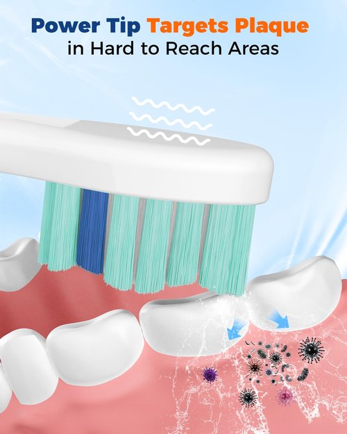 Replacement Toothbrush Brush Heads Compatible with Philips Sonicare Electric Toothbrushes, Tooth Brush Head for Snap-on System Dupont Bristles for Optimal Plaque Remove, Pack of 14, White