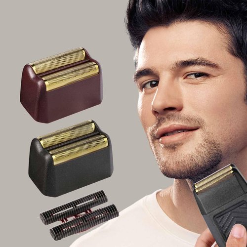 Professional 5 Star Series Finale Shaver Shaper Replacement Foil and Cutter Bar Assembly Compatible with Shaver Model 7031-100, 7043-100 Super Close Super Close Shaving Replacement Heads Black