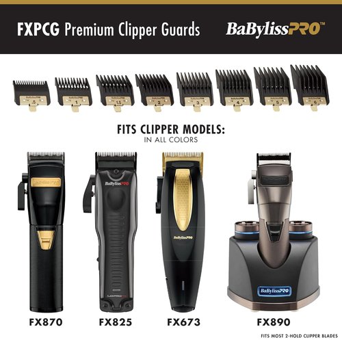 BaBylissPRO Clipper Guards - Precision Fit Hair Cutting Accessories | Durable & Easy to Use