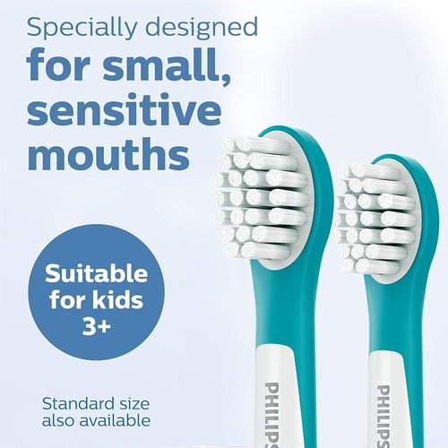 Philips Sonic Toothbrush Mini Brush Heads - Replacement Set of 2 for Optimal Oral Care