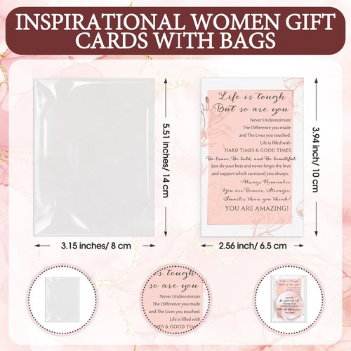 Cinnvoice 25 Sets Pink Inspirational Mini Compact Mirror Bulk for Women Small Portable Round Purse Mirrors Employee Appreciation Gift for Graduation Party Favors Coworker Nurse (May You)