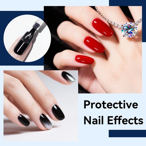JODSONE Gel Top Coat - No Wipe, Glossy Shine Finish, Long Lasting | 16.5ml for Salon & DIY Nail Art