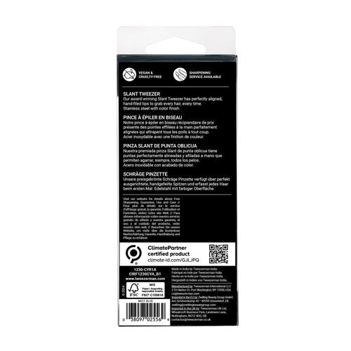 Tweezerman Exclusive Mist Blue Slant Tweezer - Hair Removal Tweezers, Stainless Steel