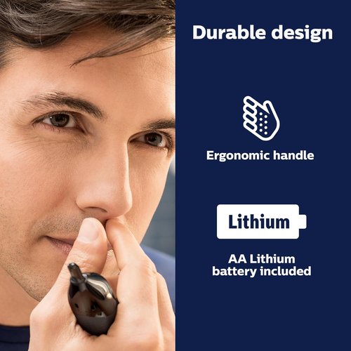 Philips Norelco Nose Trimmer 5000 - Precision Trimming Kit for Nose, Ears & Eyebrows | NT5600/62