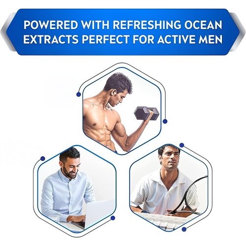 Nivea Men Anti-Perspirant Roll-On Fresh Active, Ocean Extracts, Long Lasting Freshness, Gentle Underarm Care, Fresh Feeling, 1.7 oz Each, Pack of 2