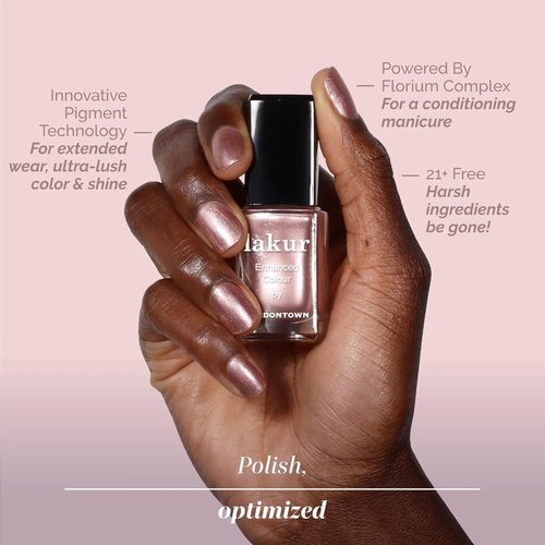 LONDONTOWN Lakur Nail Polish - Long-Lasting Nude & Brown Shades | 21+ Free Non-Toxic Vegan Formula, 0.4 Fl Oz