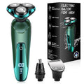 Electric Razor for Men, Electric Shavers for Men's Faces, 3D Rotary for Shaving with Nose Trimmer, Wet/Dry Mens Shaver, Waterproof Mens Razors for Shaving Gifts for Husband, Dad, Boyfriend